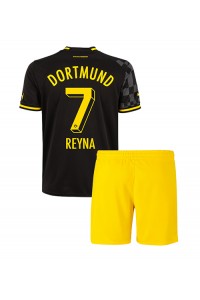 Fotbalové Dres Borussia Dortmund Giovanni Reyna #7 Dětské Venkovní Oblečení 2022-23 Krátký Rukáv (+ trenýrky)